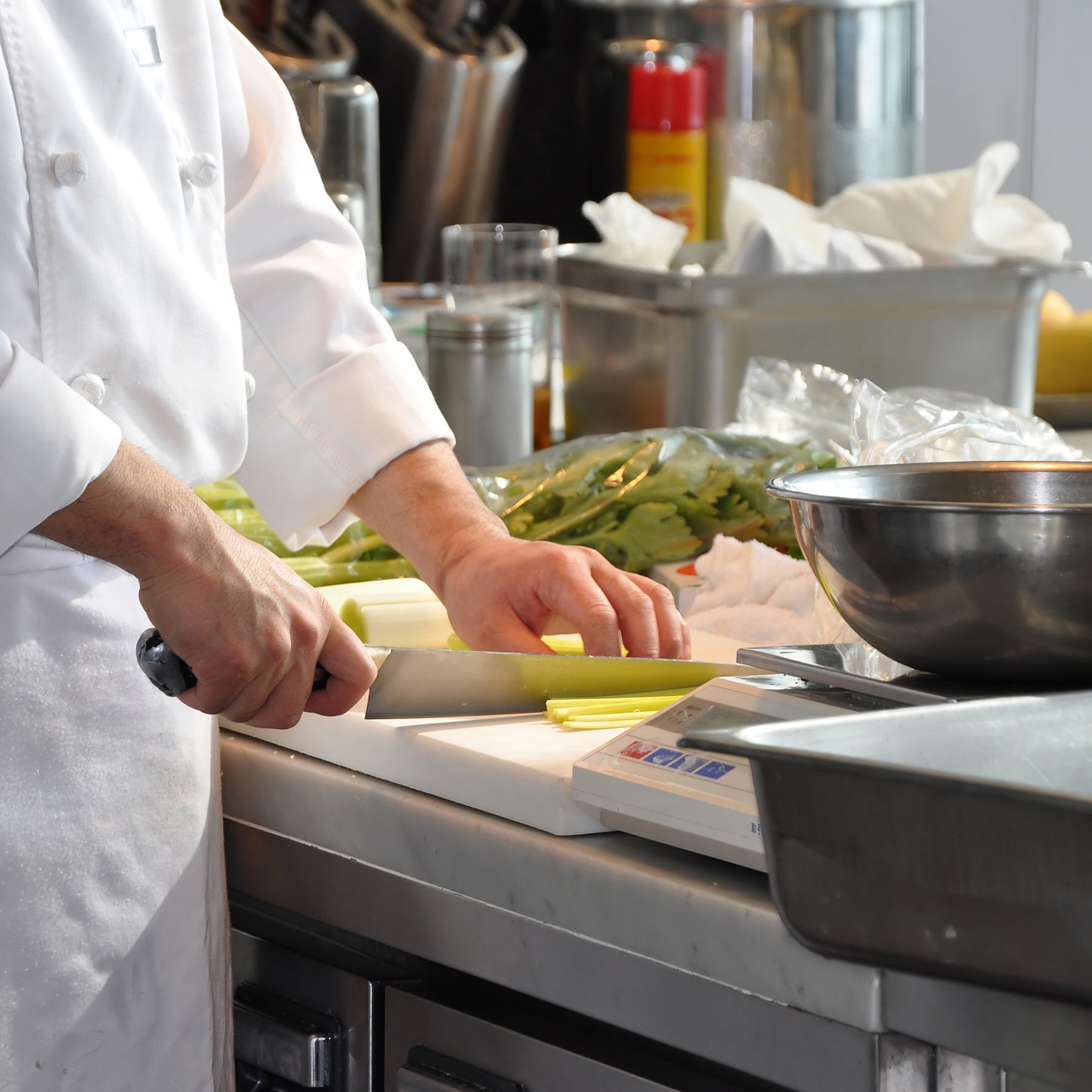 Chef in a professional kitchen